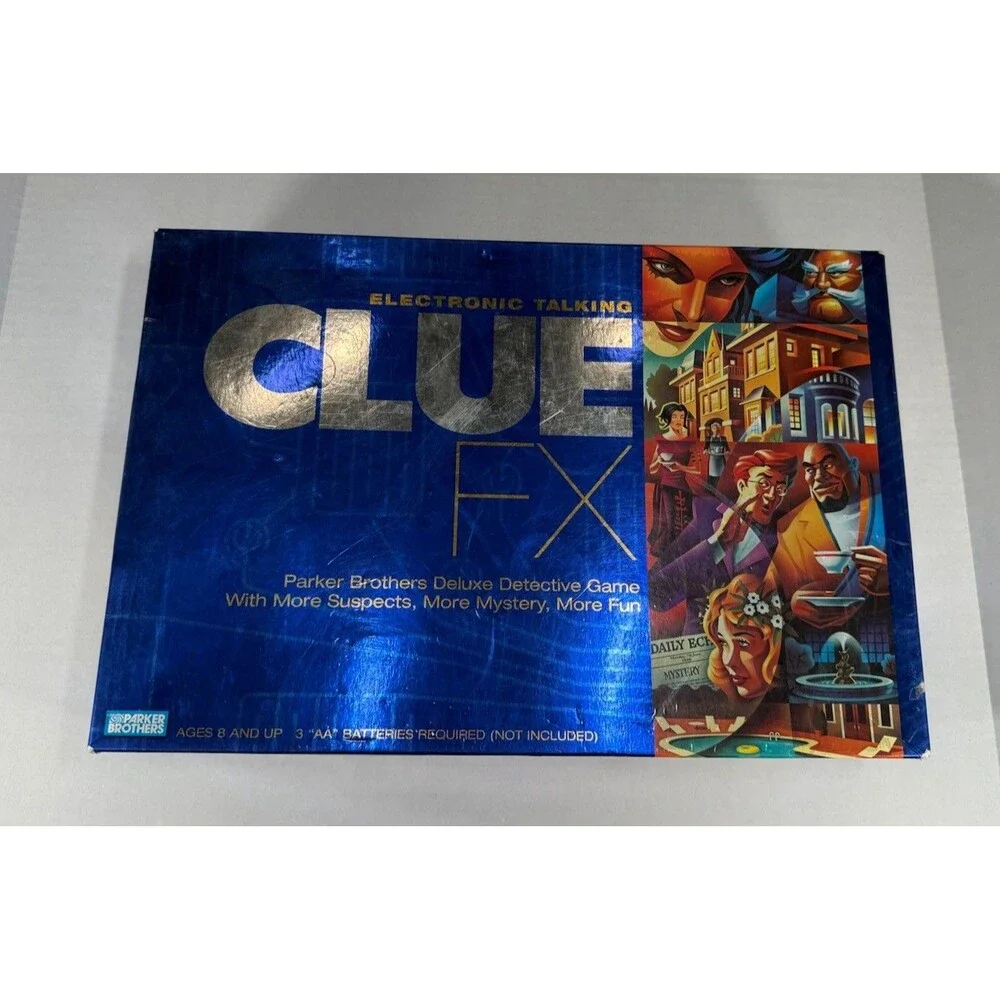 Parker Brothers Clue FX Mystery Board Game Electronic Talking Complete Game 2003